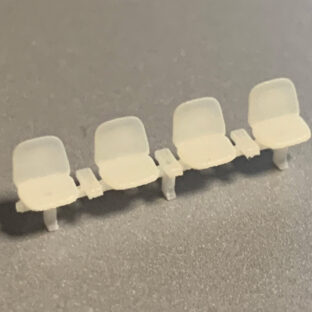 【N402A】３D駅のベンチA 都会駅【Nゲージ用】